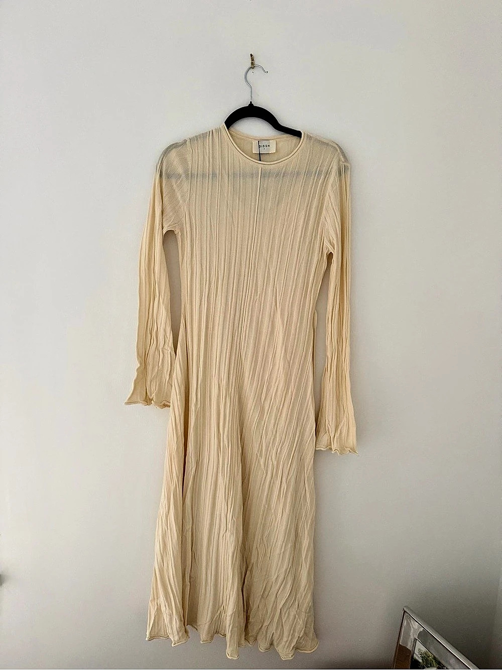 Dissh Mylah Cream Knit Midi Dress Knit Dress in Cream Size Small NWT